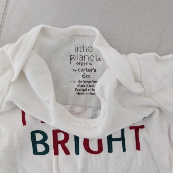(4/$20) Carter's - Christmas Merry and Bright - Organic Cotton Rib Set - Picture 6 of 8